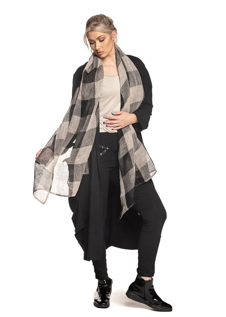 Eloisa Scarf in Onyx Check