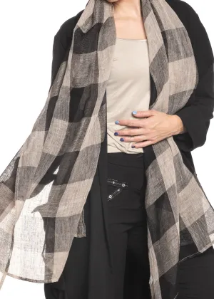 Eloisa Scarf in Onyx Check