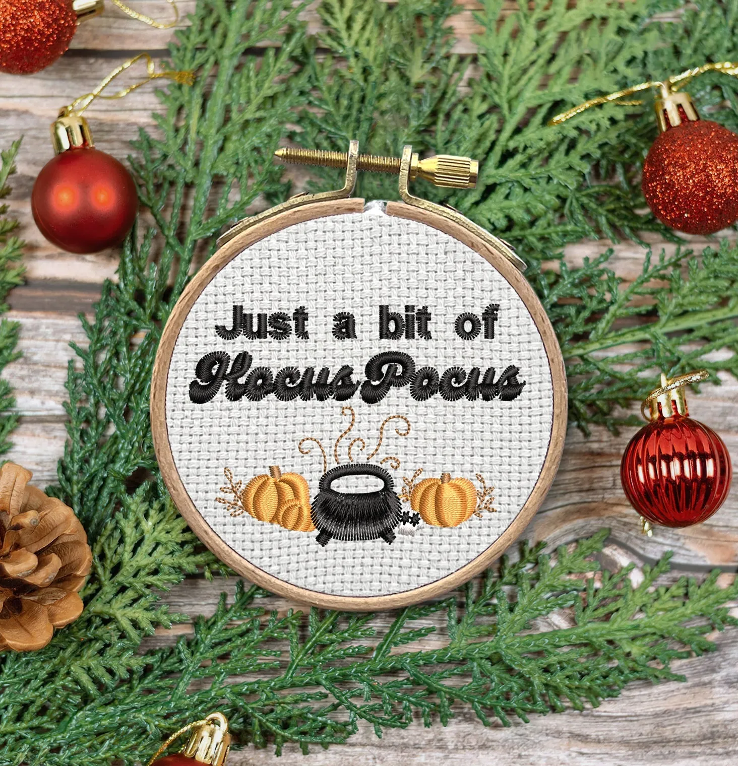 Embroidered Christmas Ornaments