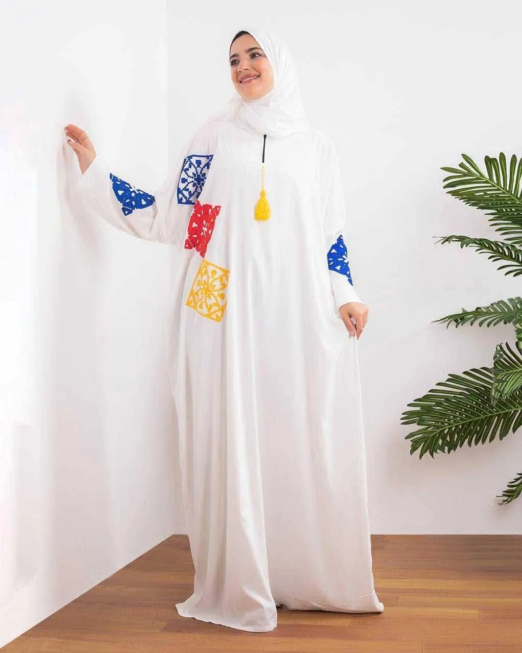 Embroidered cotton lace