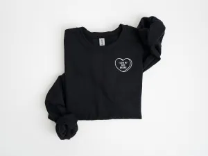 Embroidered Custom Valentines Day Gift for Husband Sweatshirt