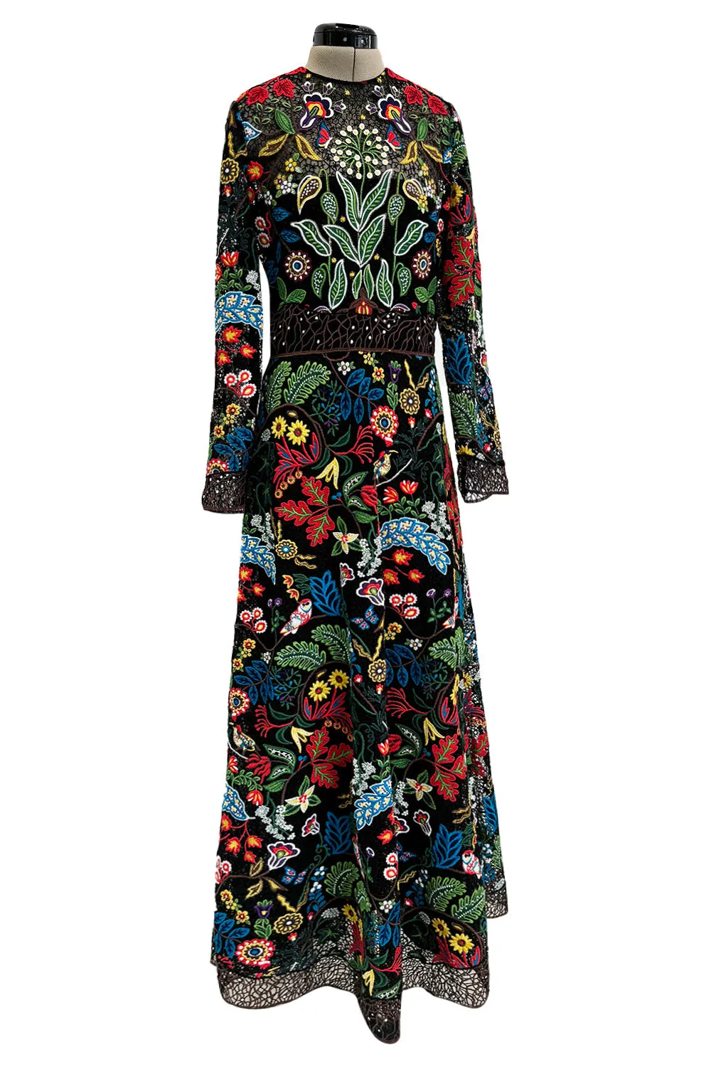 Exquisite Resort 2016 Valentino by Pierpaolo Piccioli & Maria Grazia Chiuri Embroidered Dress