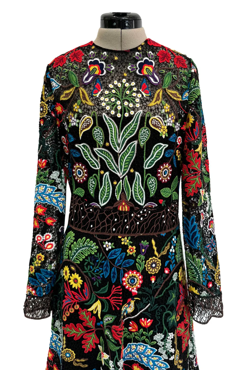 Exquisite Resort 2016 Valentino by Pierpaolo Piccioli & Maria Grazia Chiuri Embroidered Dress
