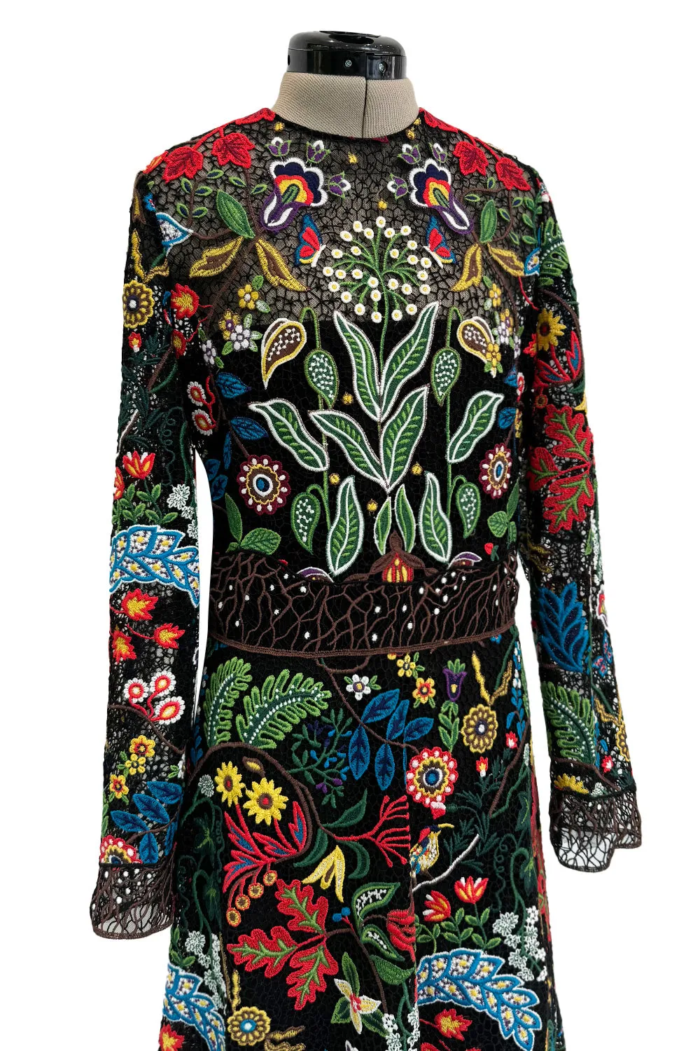 Exquisite Resort 2016 Valentino by Pierpaolo Piccioli & Maria Grazia Chiuri Embroidered Dress