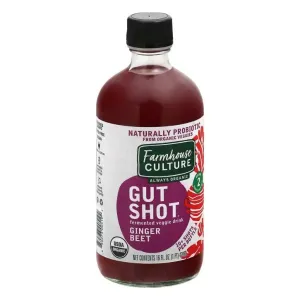 Farmhouse Culture Gut Shot Organic Ginger Beet 473mL