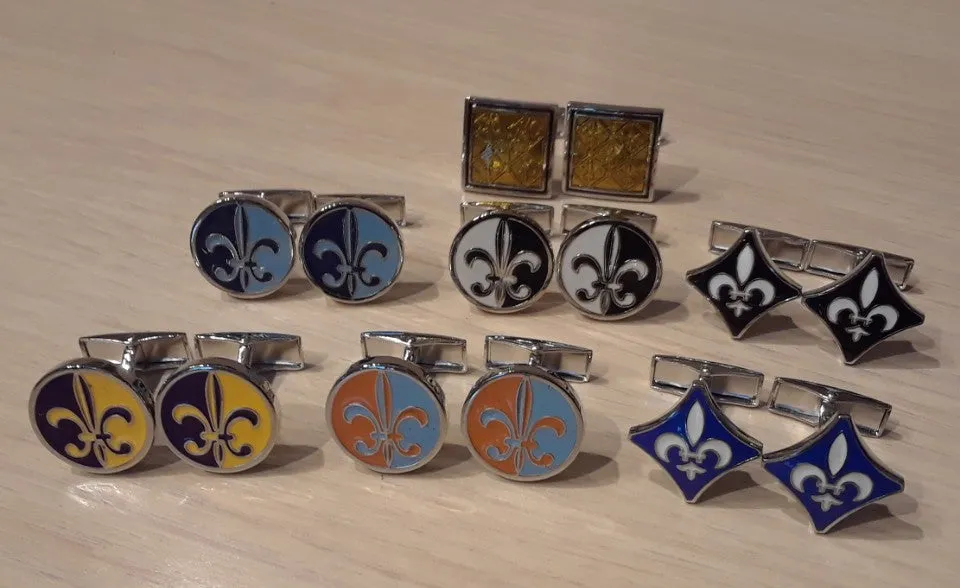 Fleur-De-Lis Cufflinks, NOK Exclusive Only!