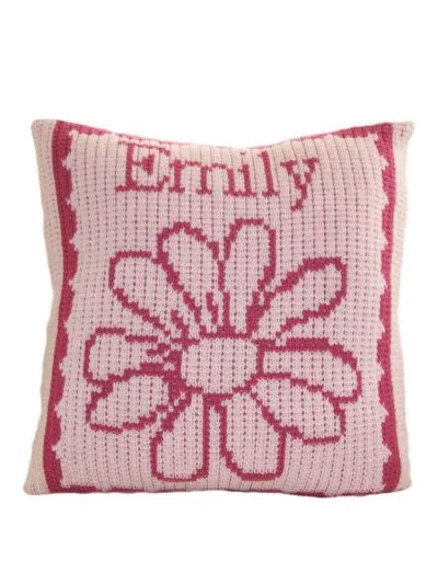 FLOWER & NAME PILLOW