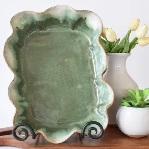 Fluted Casserole Matcha Leaf