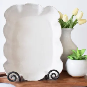 Fluted Casserole Simply White