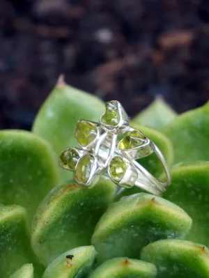 Free-form Organic Peridot Ring 2