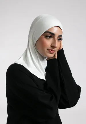Full Coverage Hijab Cap - Off White