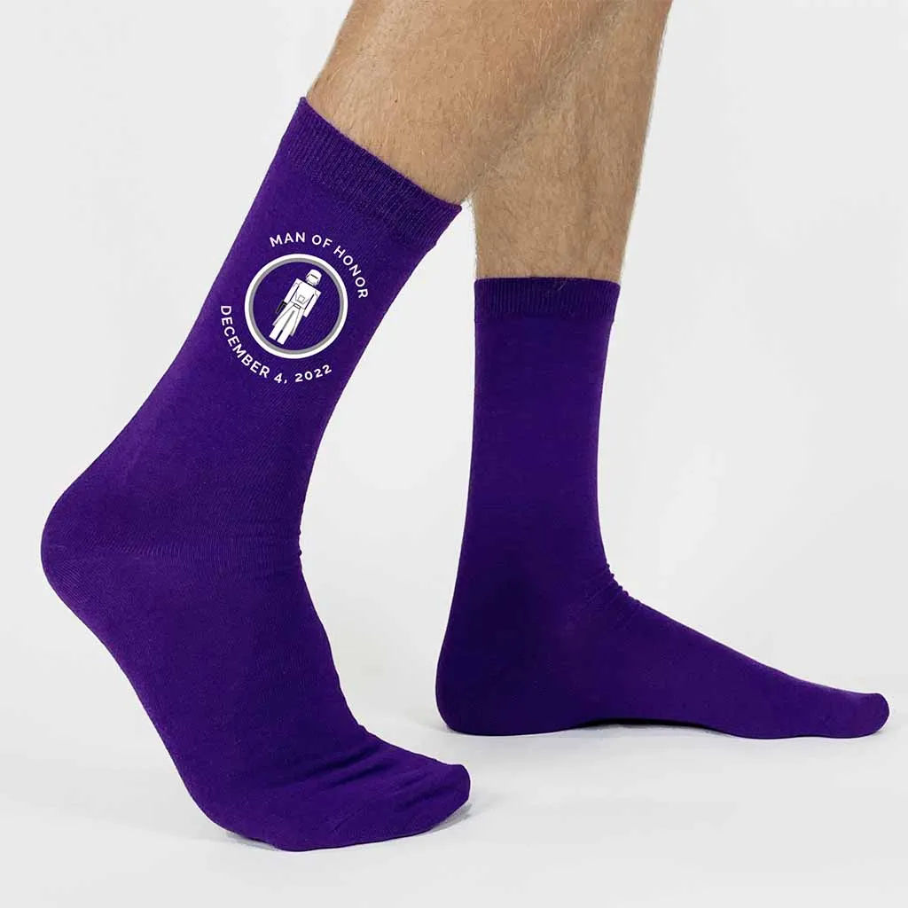 Fun Personalized Star Wars Inspired Wedding Socks