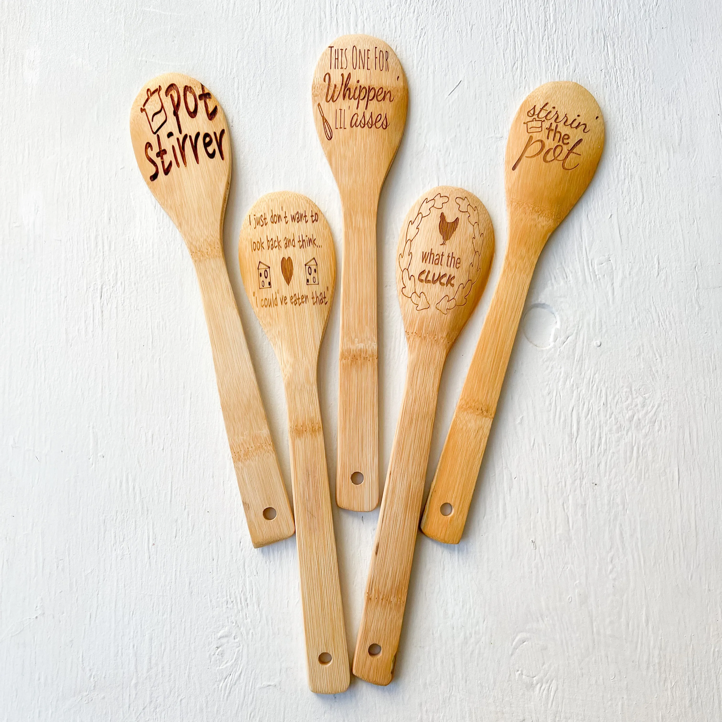 Funny Kitchen Wooden Spoons