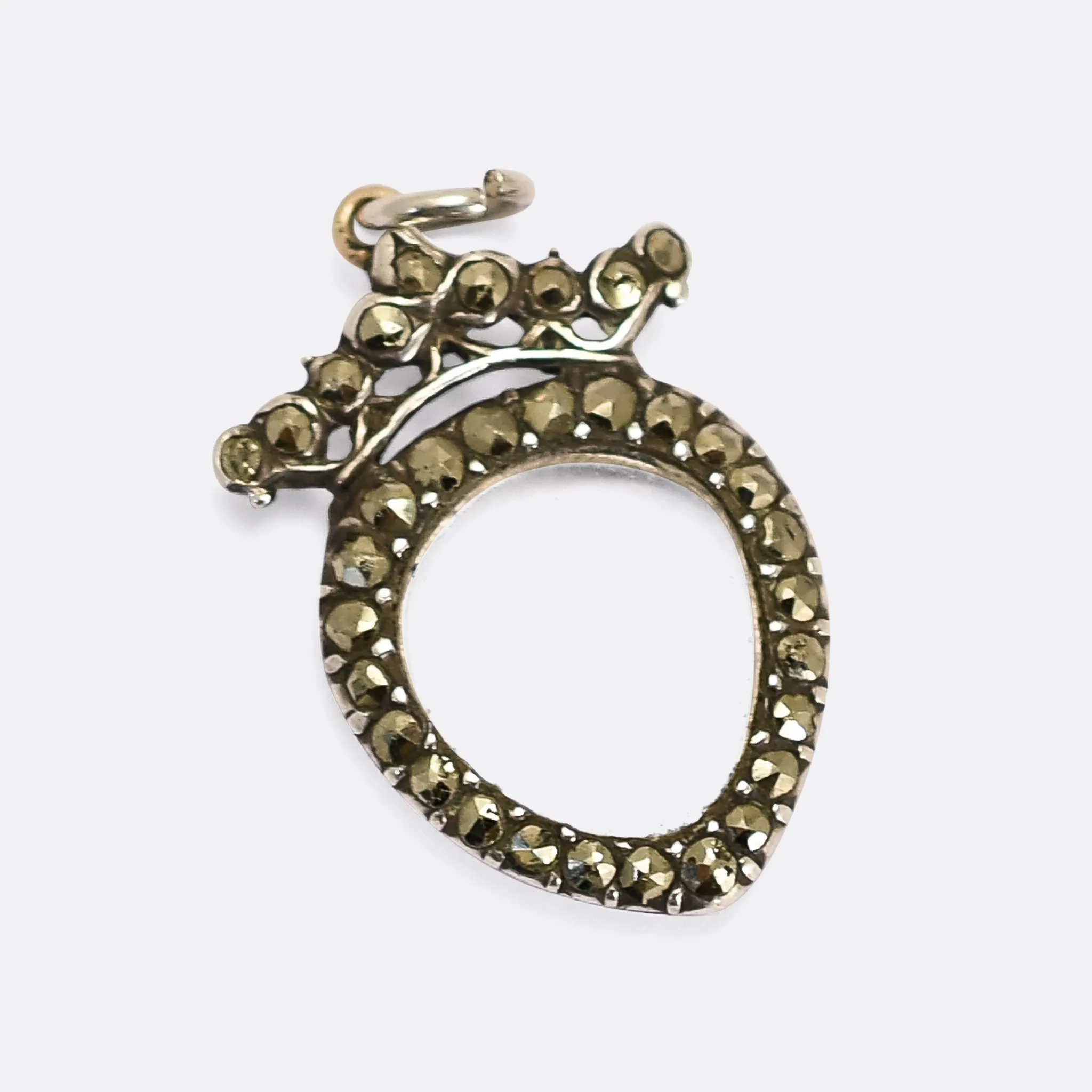 Georgian Pyrite Miniature Heart Locket layaway for Ck