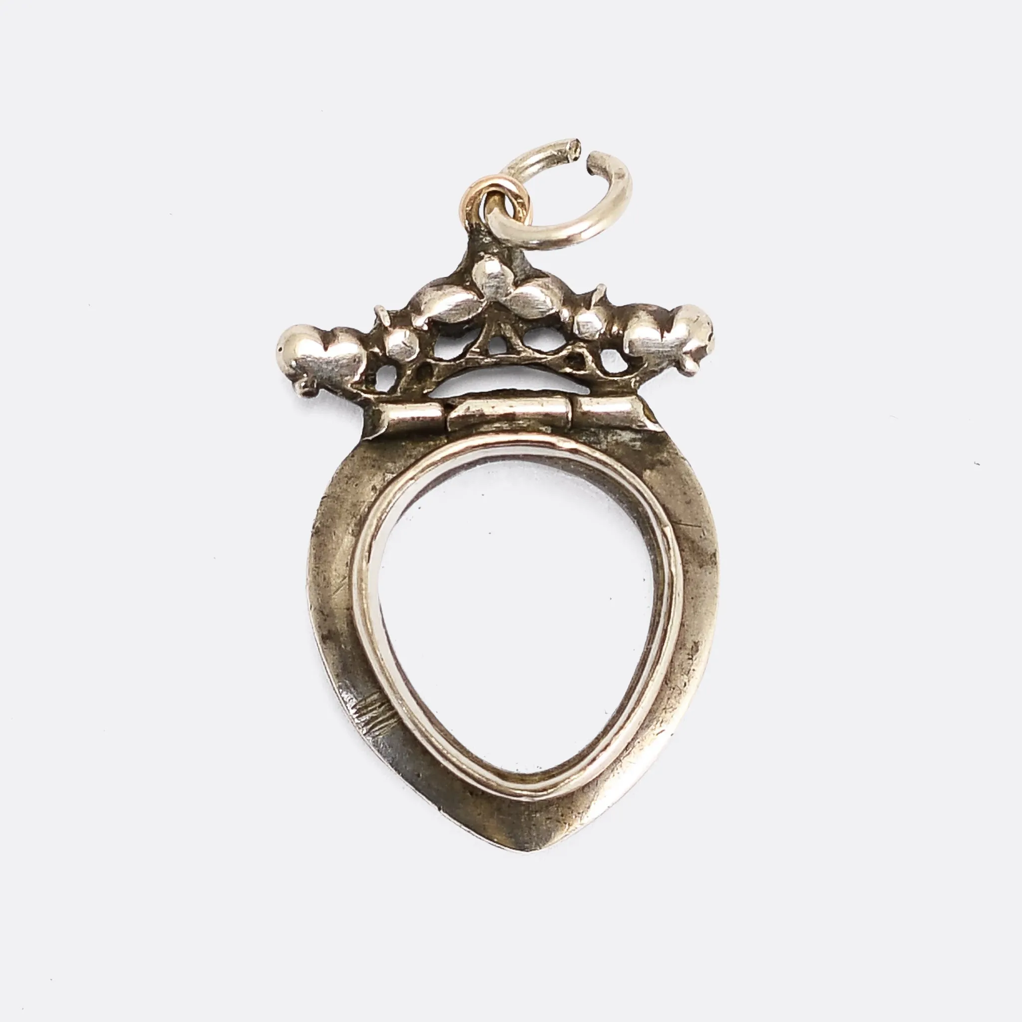 Georgian Pyrite Miniature Heart Locket layaway for Ck
