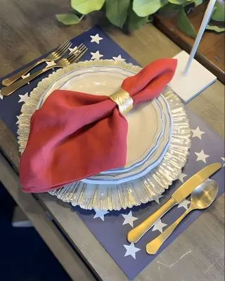 Gold Napkin Ring - Pack of 4
