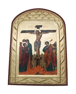 Greek Icon, Hand Painted Serigraph