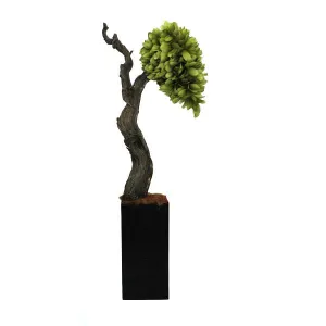 Green Feather Tree Display Sculpture