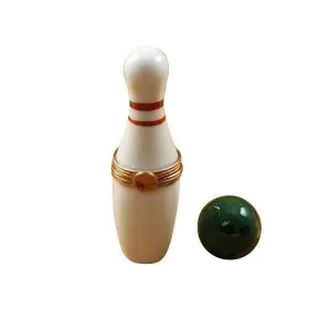 Green Removable Bowling Ball with White Pin