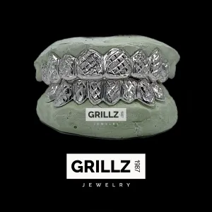Grillz shiny diamond frames and cuts