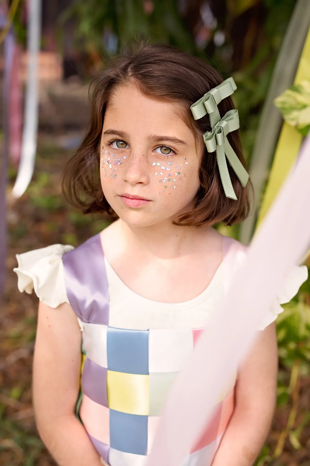 Grosgrain Bow Clip Set (2) - Sweet Nectar