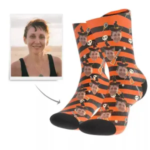 Halloween Custom Photo Personalized Socks