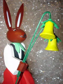 Handmade Wooden Large Bunny from Germany