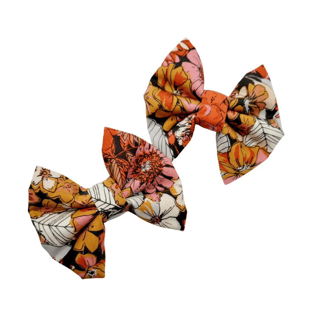 Harvest Hair Bow Clips