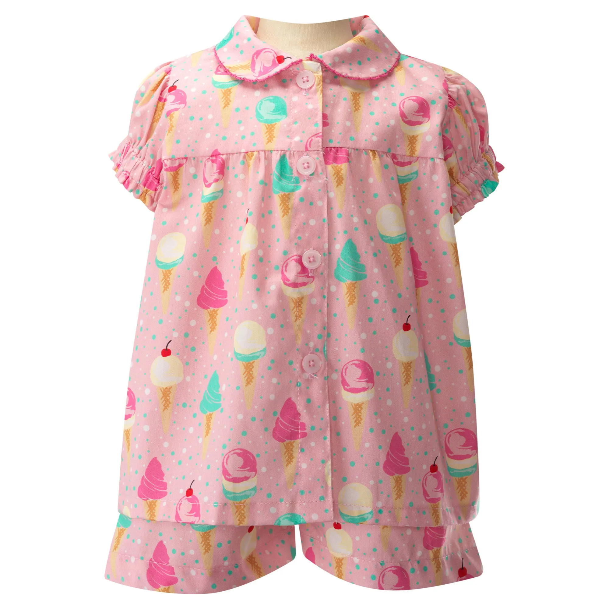 Ice Cream Babydoll Short Pyjamas