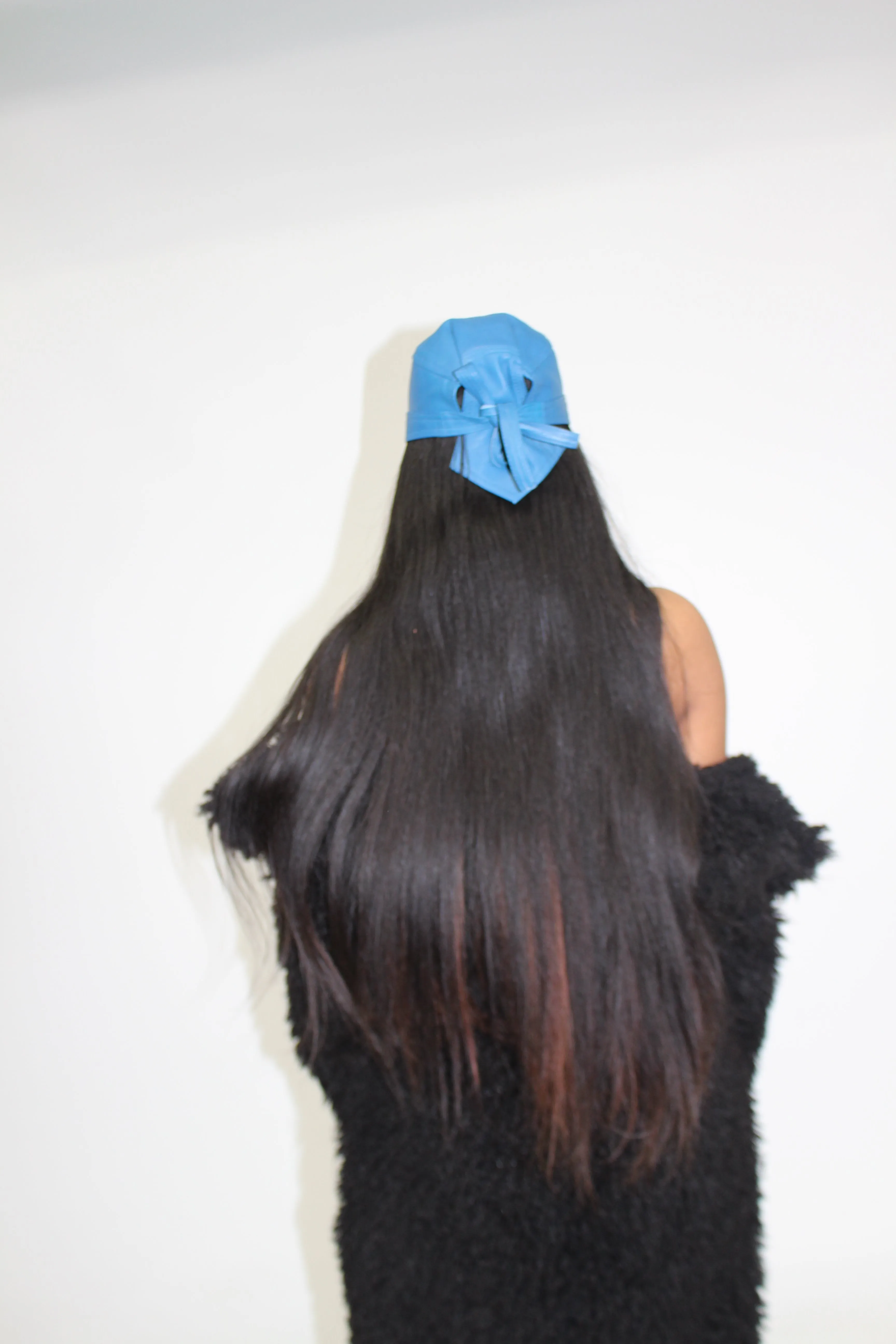 IMPERFECT COBALT LEATHER