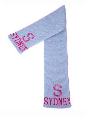 INITIAL TWEED SCARF