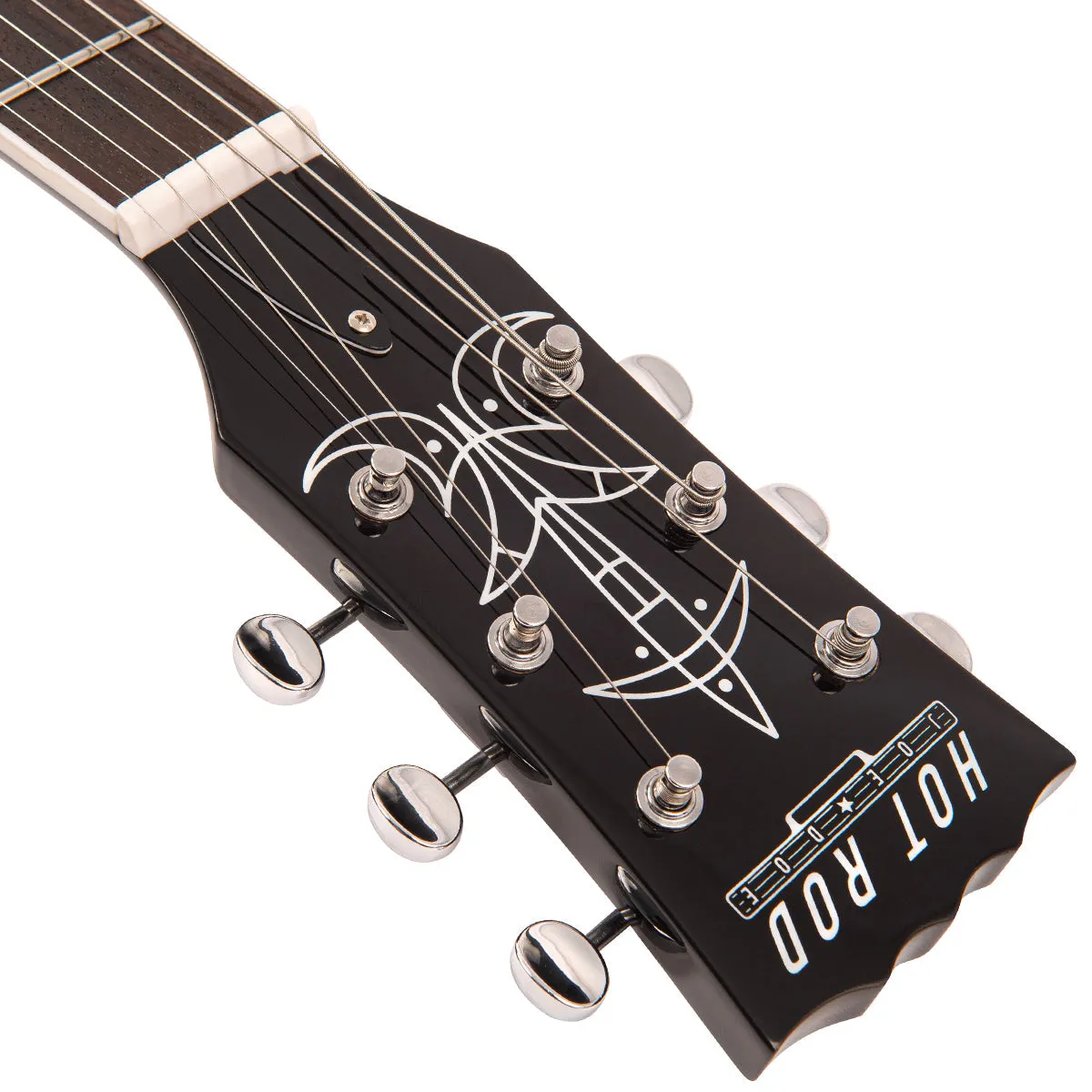 Joe Doe 'Hot Rod' Electric Guitar by Vintage ~ Silverburst with Case