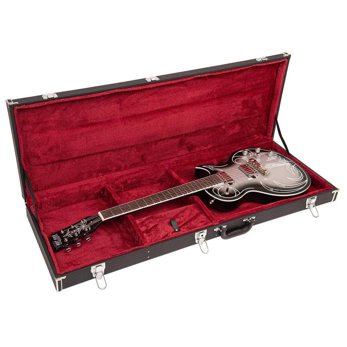 Joe Doe 'Hot Rod' Electric Guitar by Vintage ~ Silverburst with Case