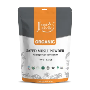 Just Jaivik | Safed Musli Powder | Chlorophytum Borivilianum | USDA | Organic