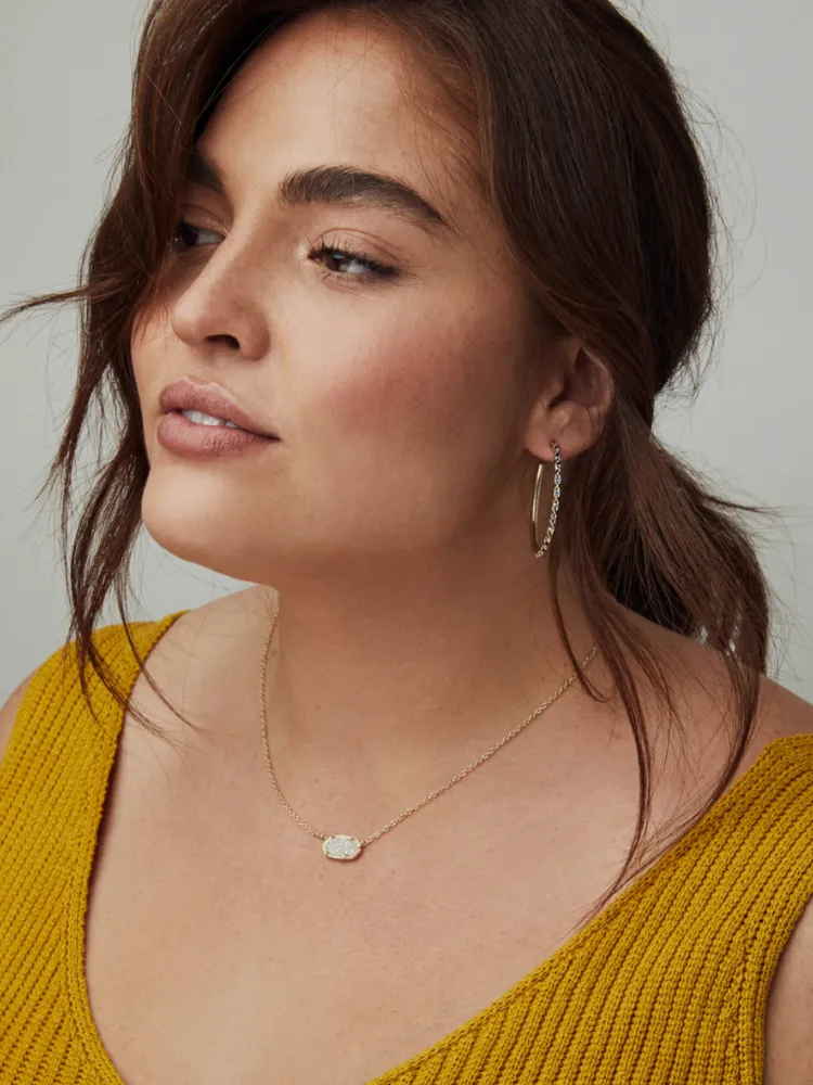 Kendra Scott Elisa Necklace - Gold Dichroic Glass