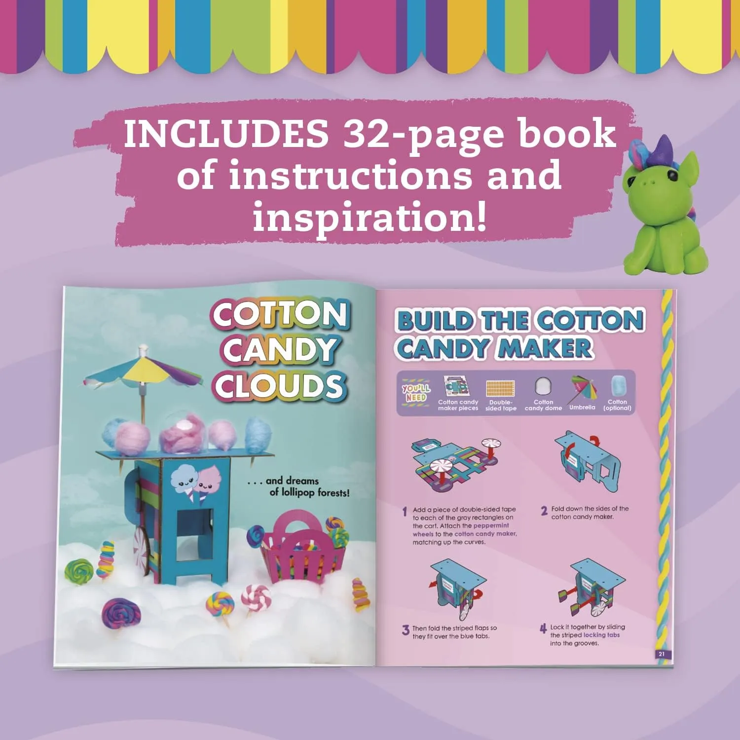 Klutz Mini Clay World Candy Cart Craft Kit