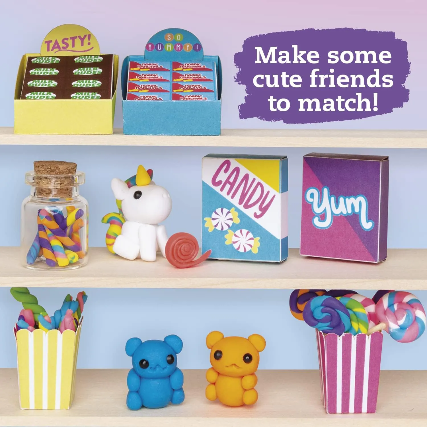 Klutz Mini Clay World Candy Cart Craft Kit