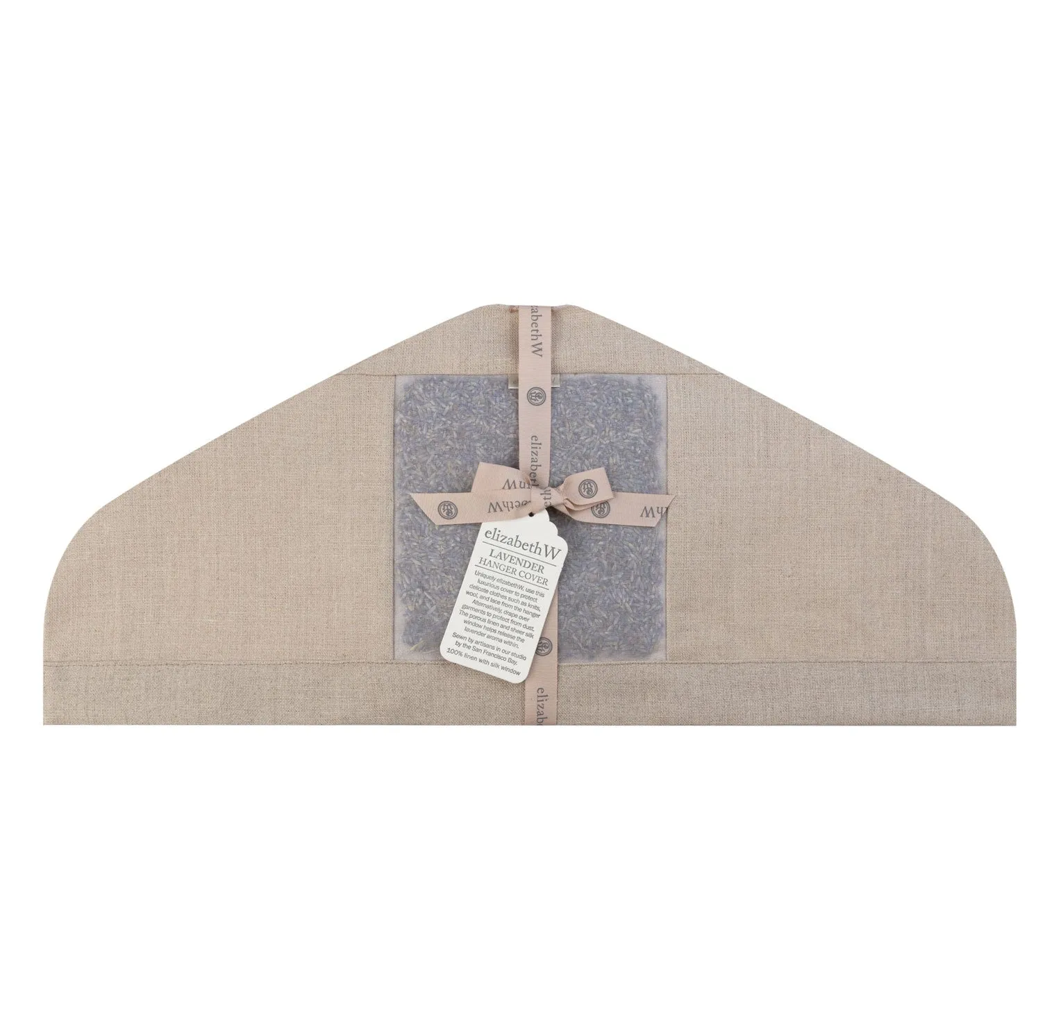 Lavender Hanger Cover Natural Linen