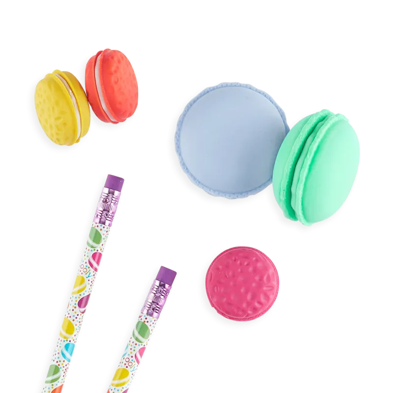 Le Macaron Patisserie Scented Eraser - Set of 5