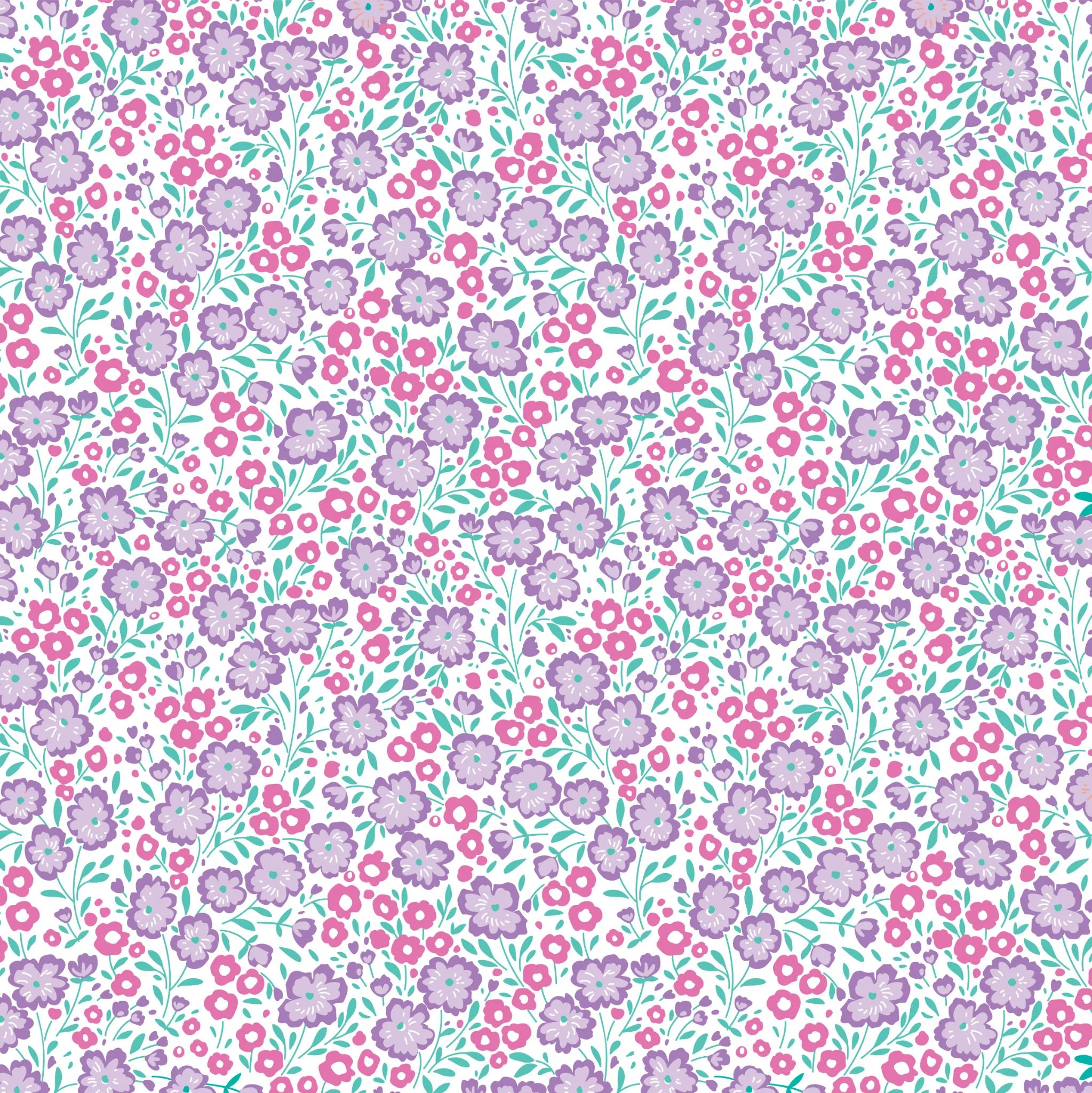 Lola Long Bow - Sweet Pea Floral