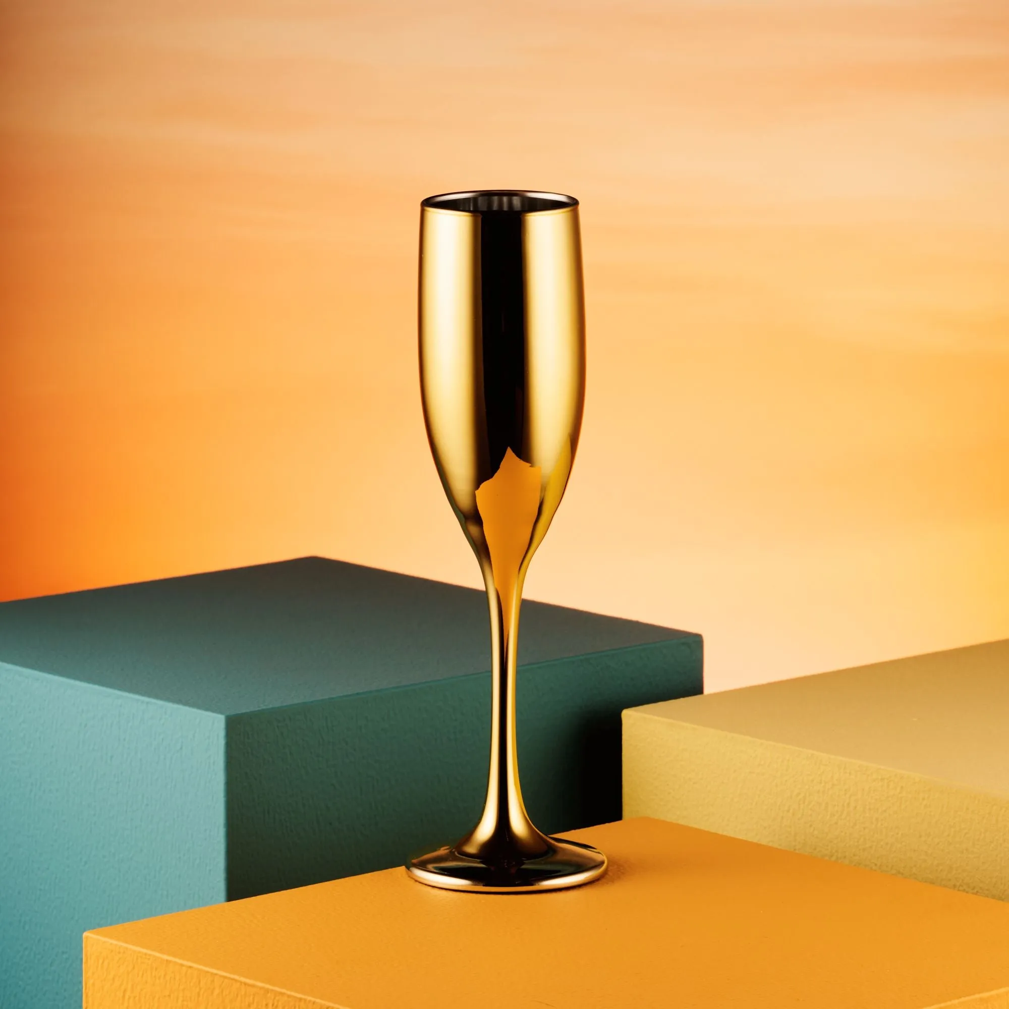 Love Island Gold Champagne Flute - Set of 2