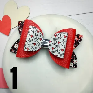 Love Letters Faux Leather Bow Collection