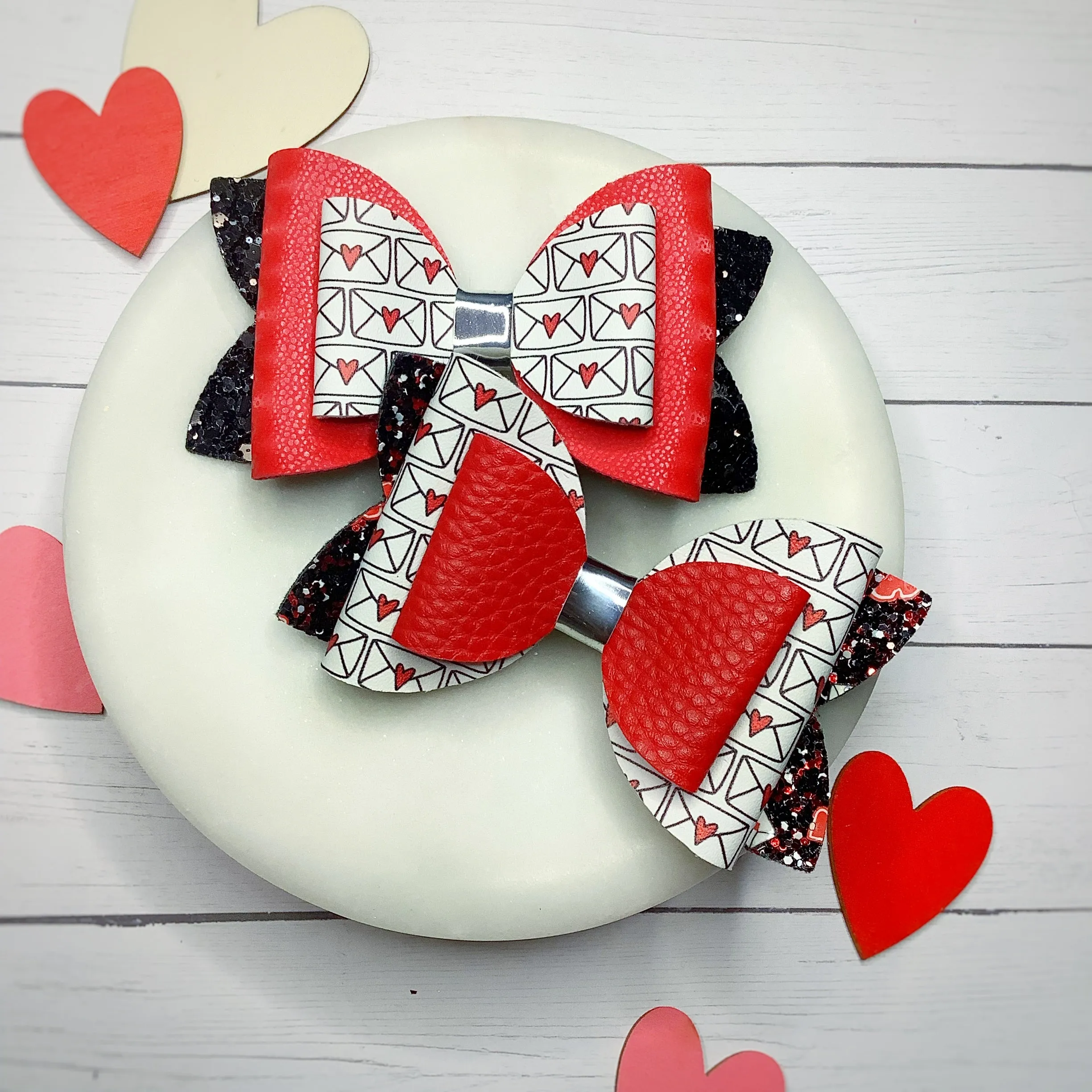 Love Letters Faux Leather Bow Collection