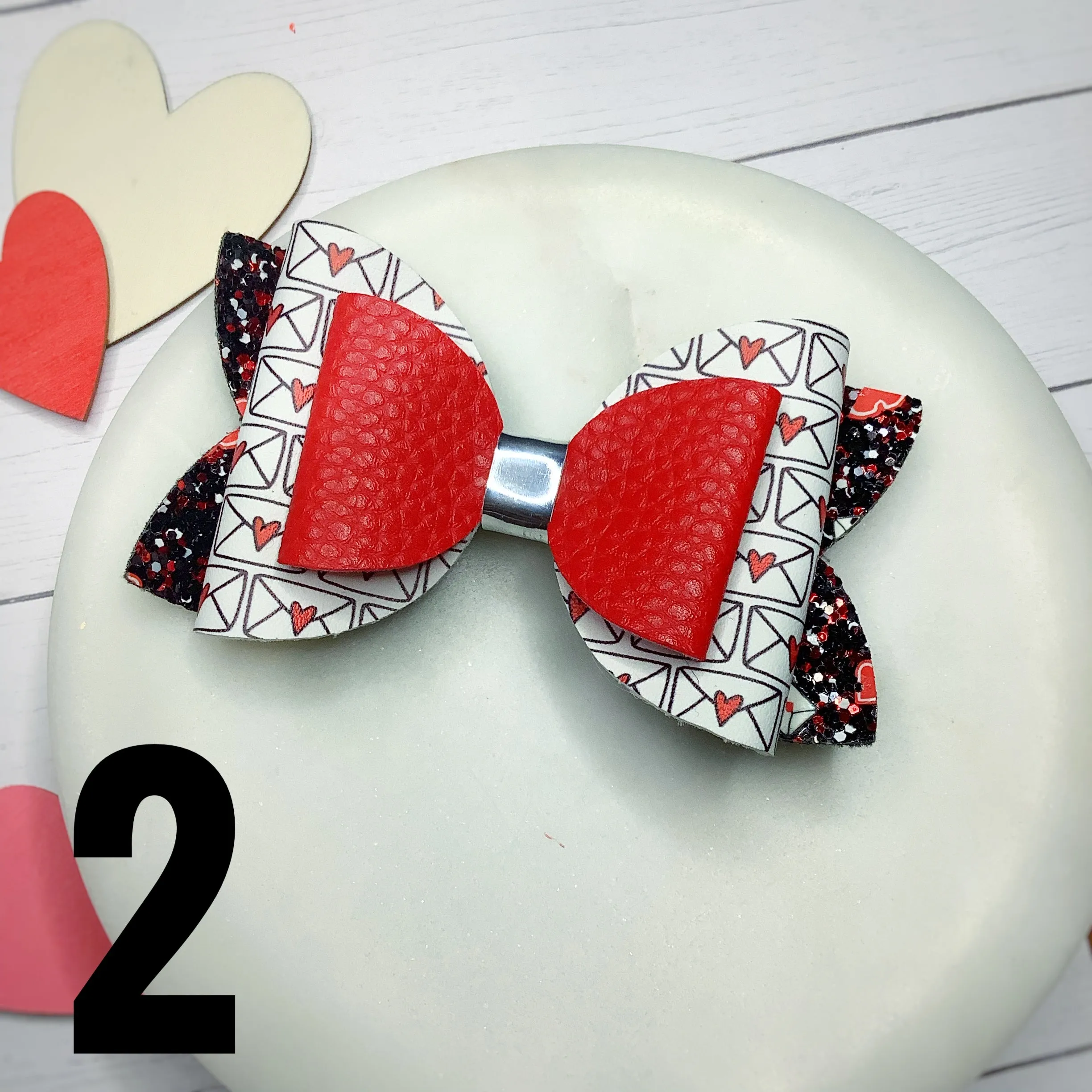 Love Letters Faux Leather Bow Collection