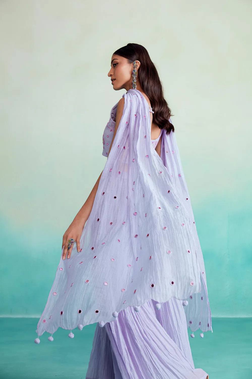 Luminova Crop-Top & Sharara Set