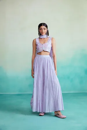 Luminova Crop-Top & Sharara Set