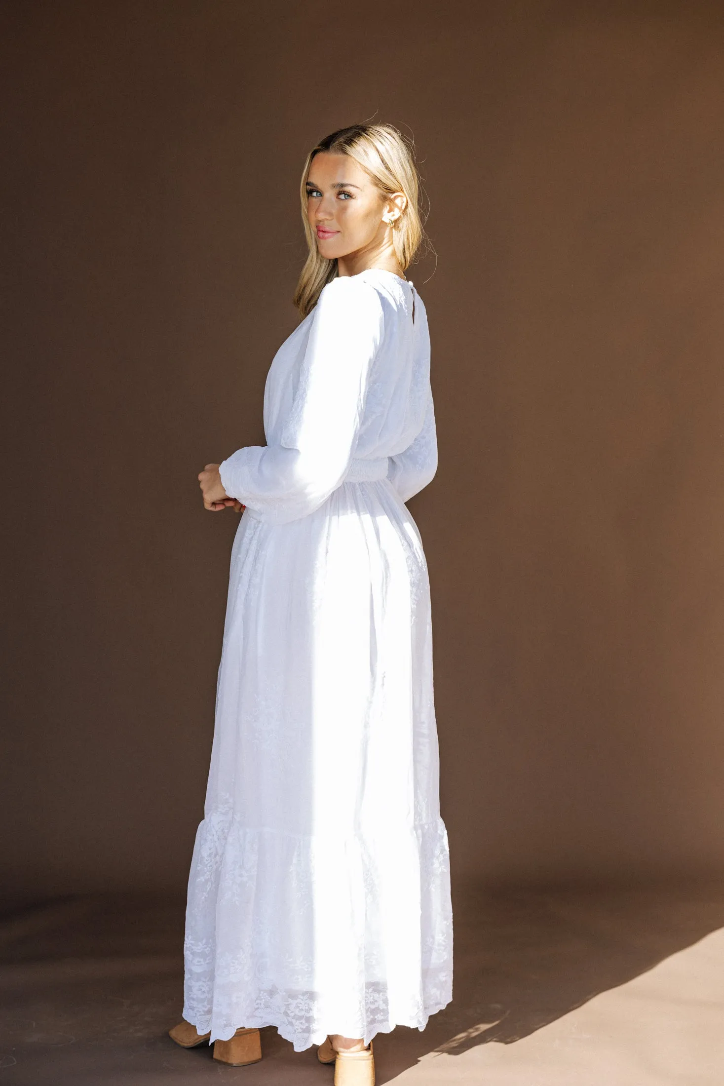 Mae Embroidered Temple Dress