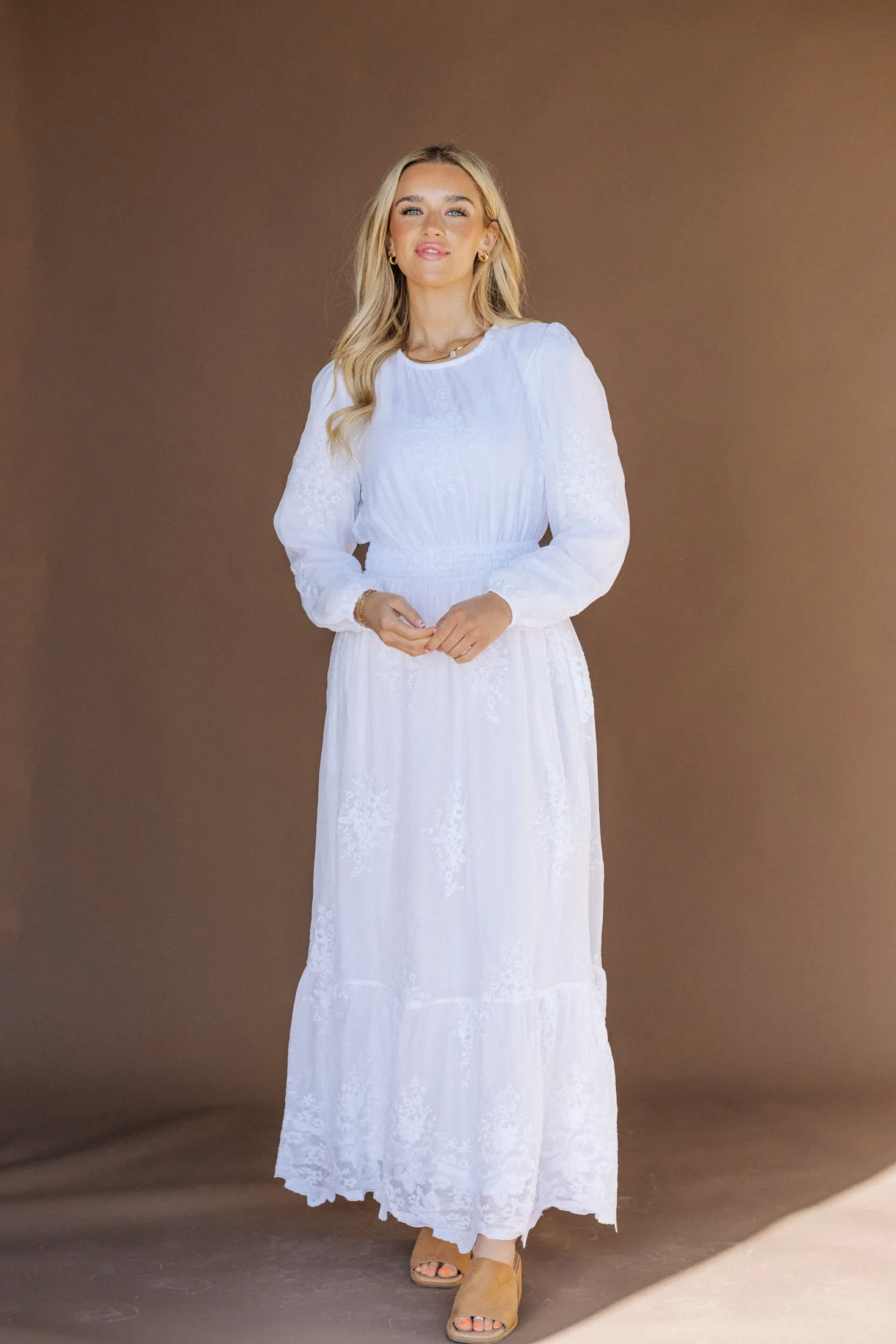 Mae Embroidered Temple Dress