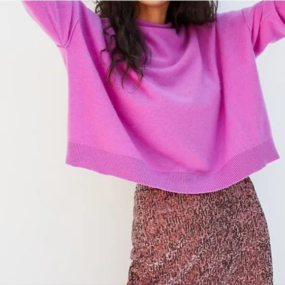 Maeve by Anthropologie Alicia Sequined High Waisted Midi Skirt in Rose Pink SP