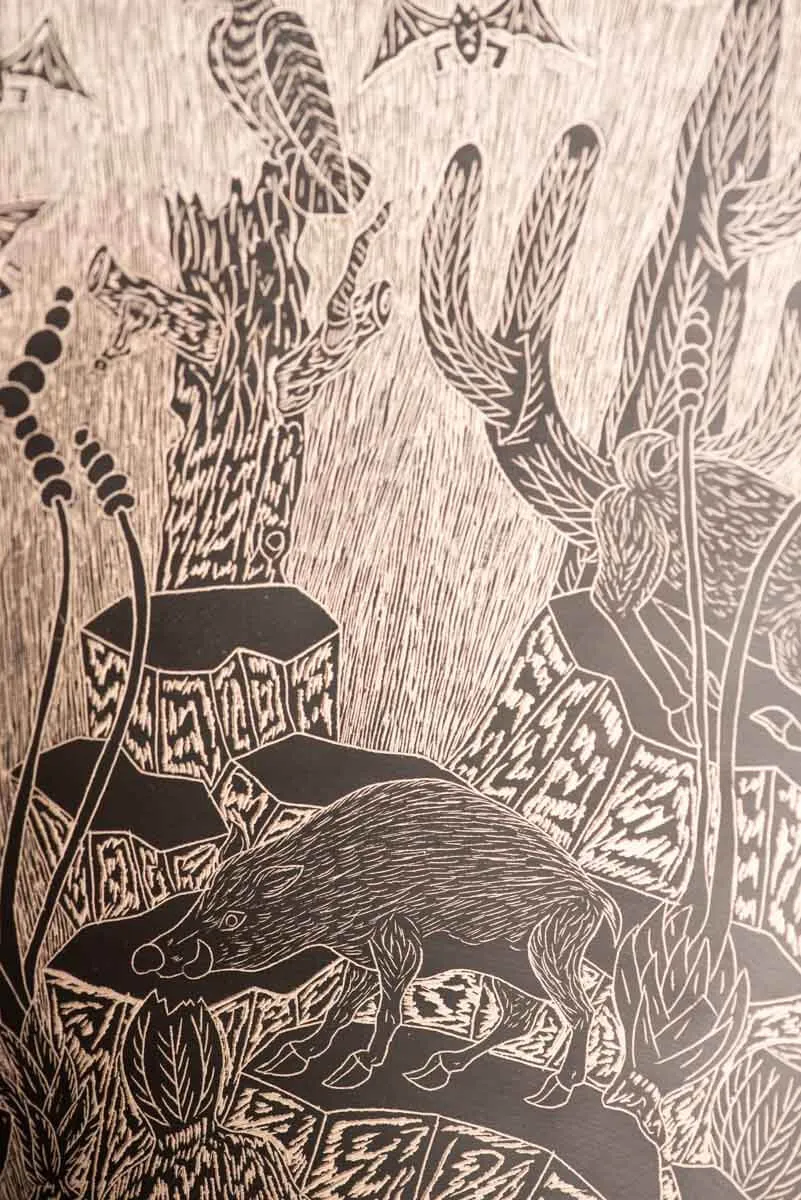 Masterpiece! Mata Ortiz Conic pot with Desert Creatures